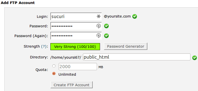 SiteGround FTP