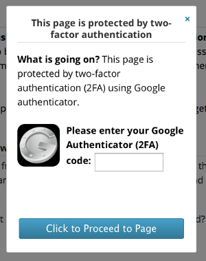 two factor authentication 2FA on a WordPress website