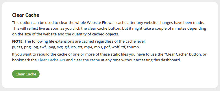 Clearing Cache Globally