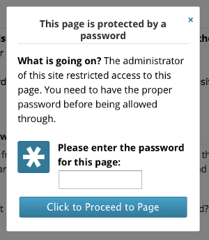 Password Protection Setup