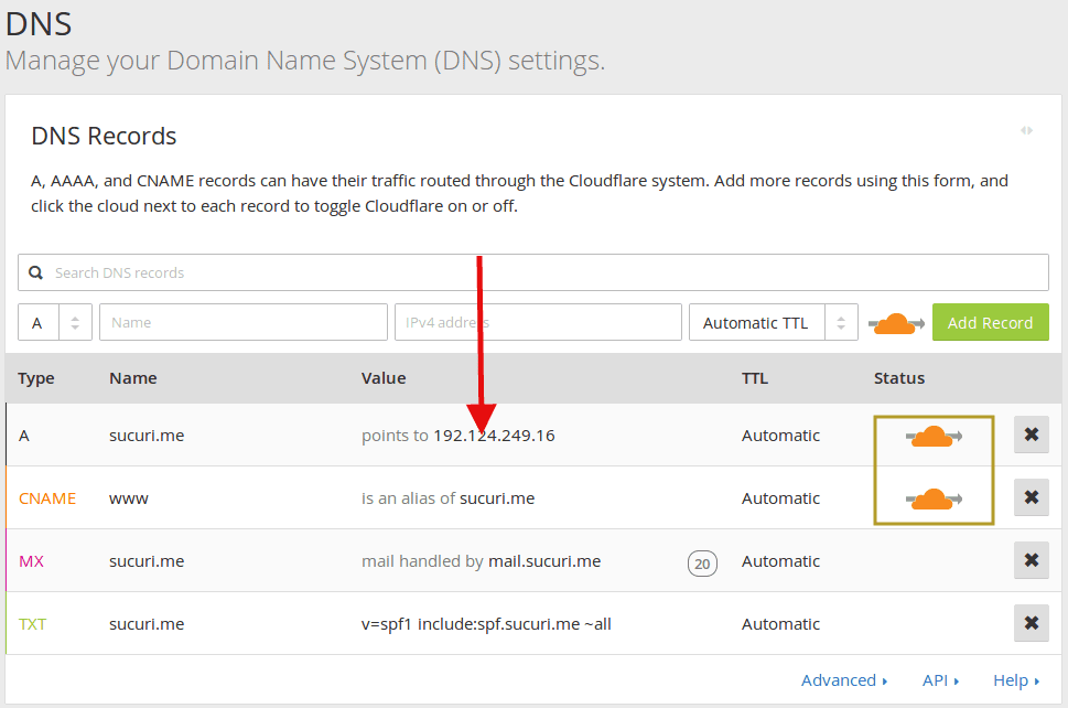 CloudFlare Editing Zone