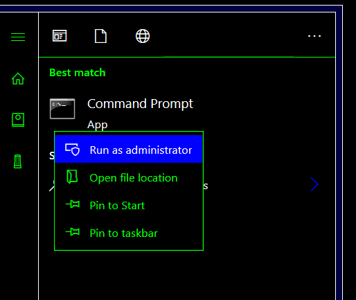 Run Command Prompt as Admin