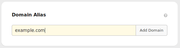 Domain-alias