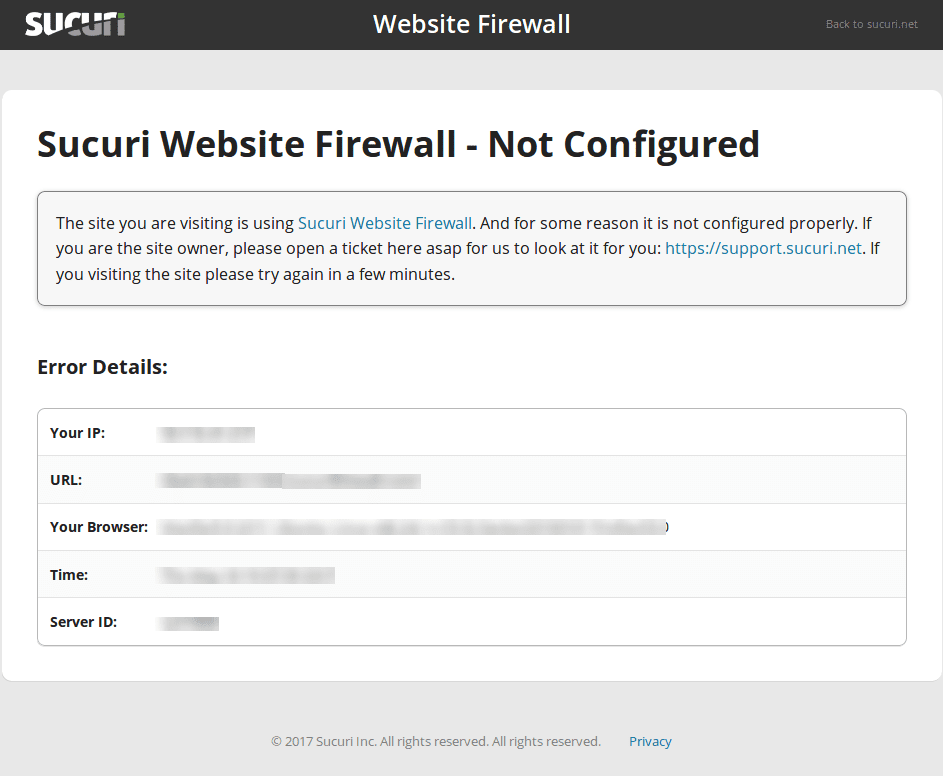 Domain Not Configured