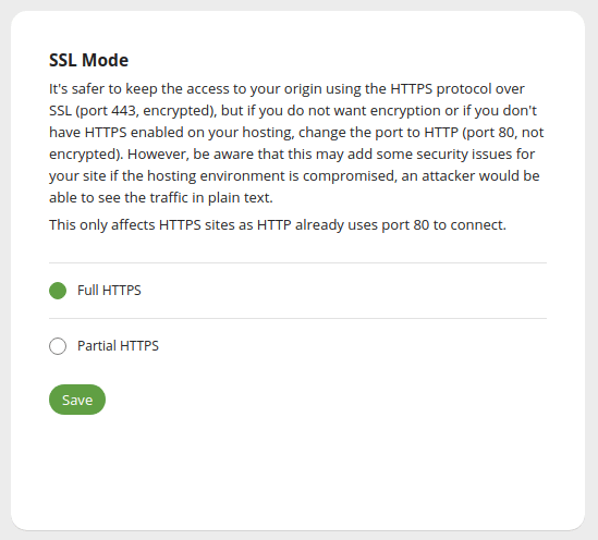SSL Mode